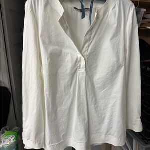 Lafayette 148 New York Cream Blouse